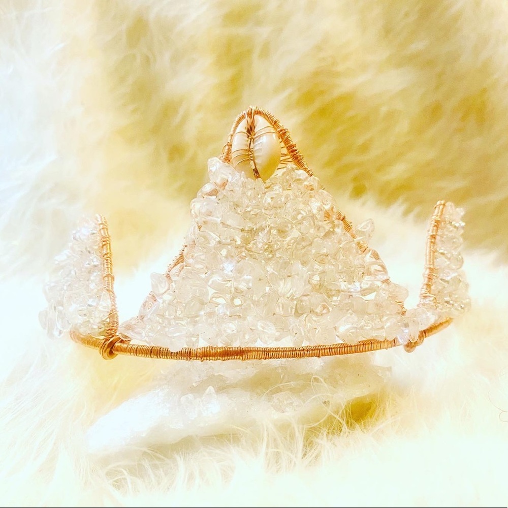 TheCROWNS|Clear Quartz “Clear Vision” Empress Crown